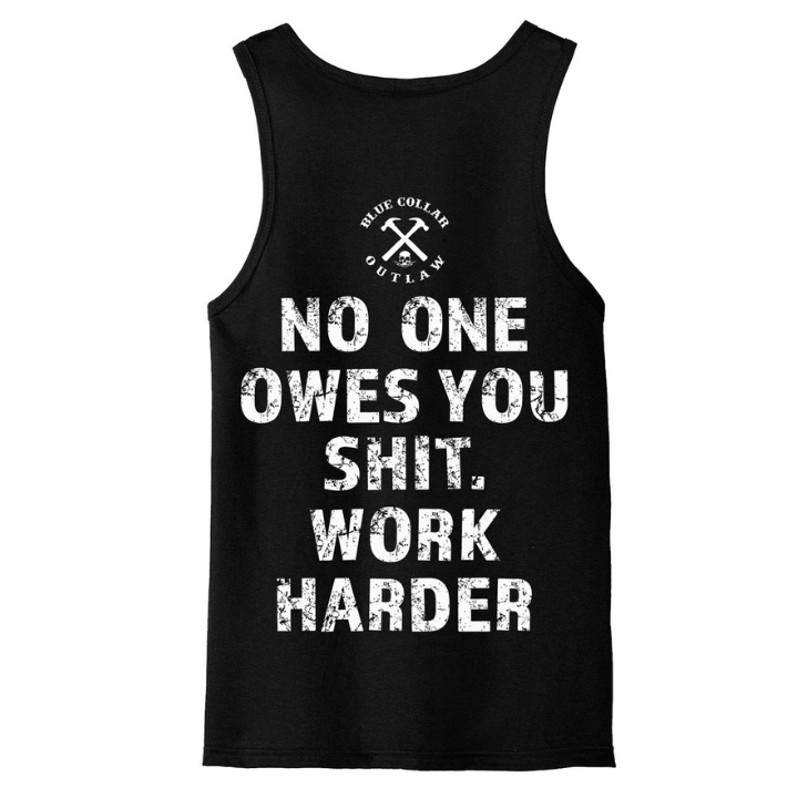 TANK WORK HARDER - BLK